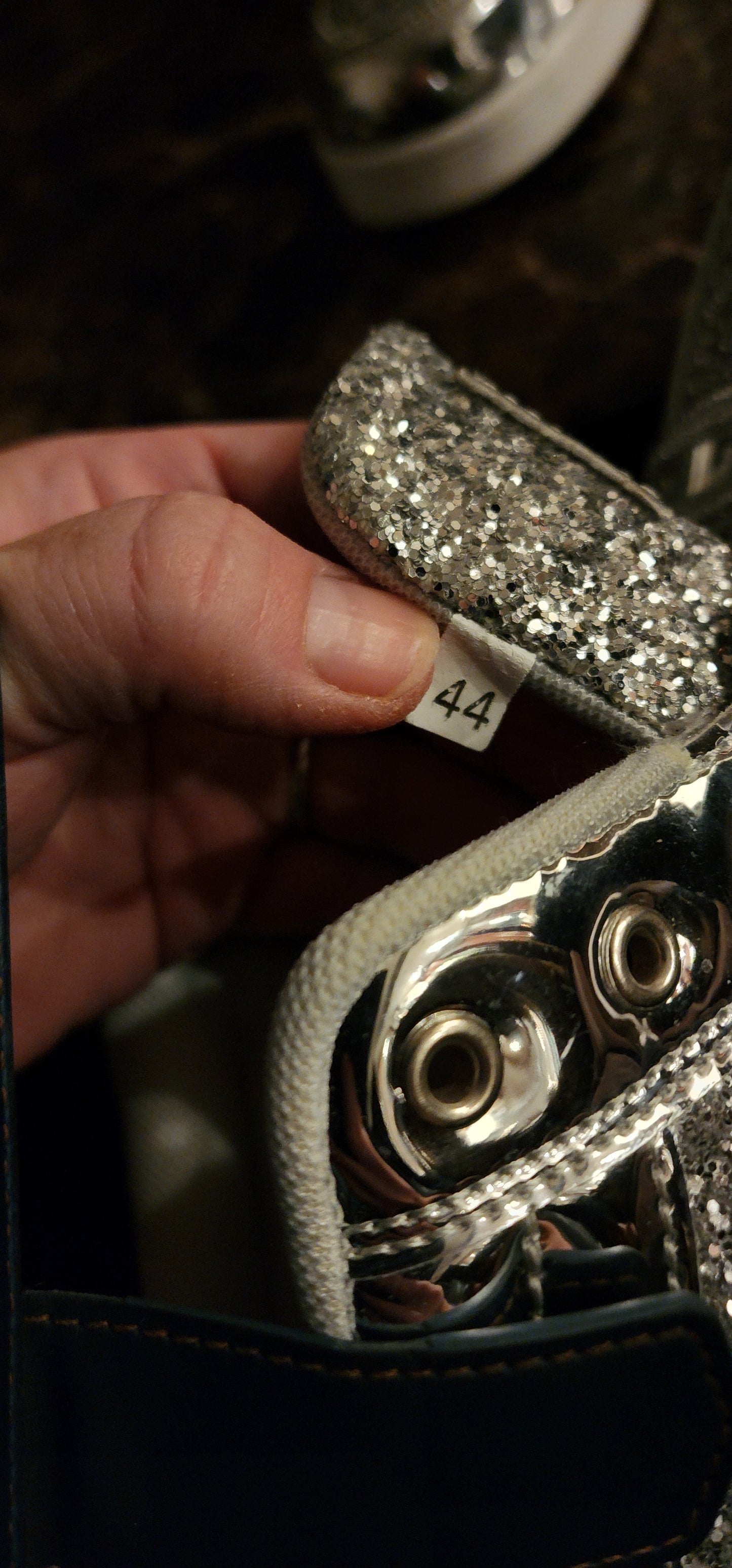 IGXX Silver Glitter High-Top Sneakers (Women’s)